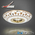 white background ceramic ceiling light with special gold flower, ce cb